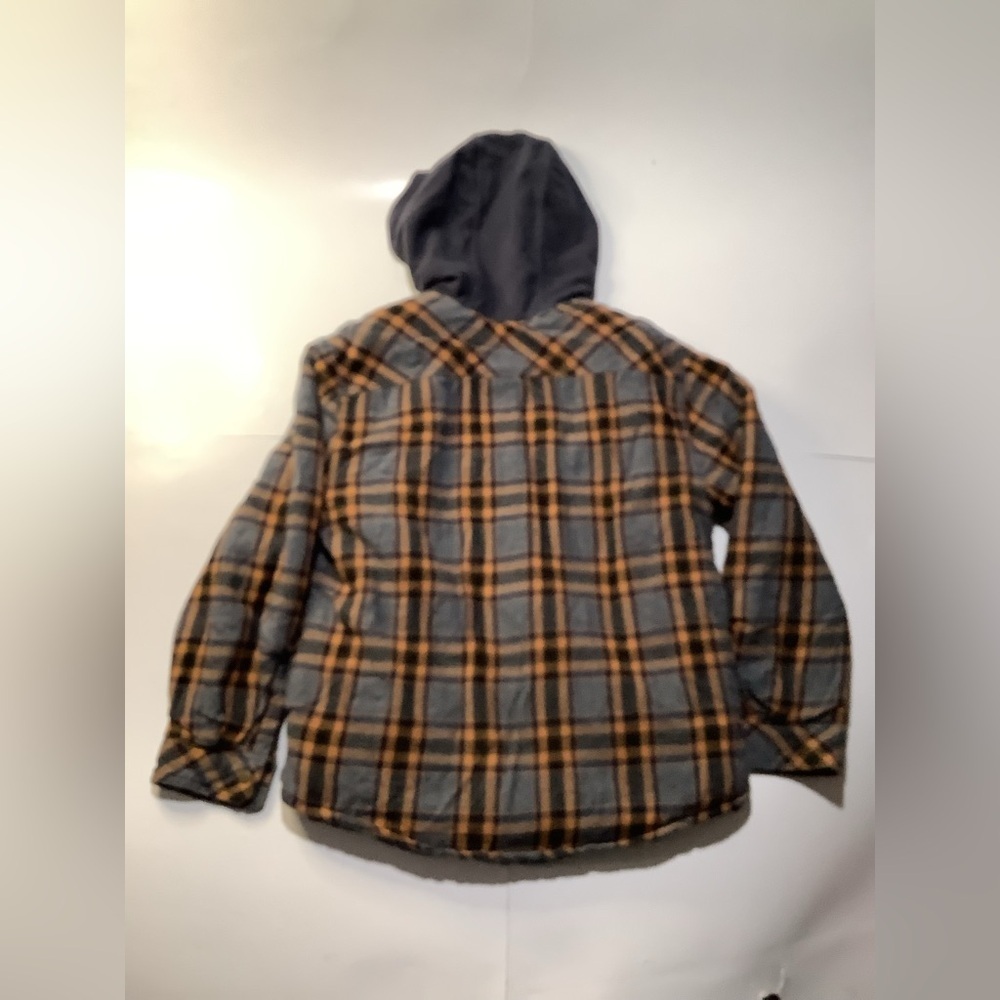 Legendary Whitetails Gray and Orange Plaid Shirt Jacket - Picture 2 of 5